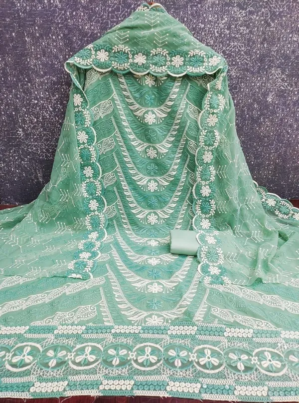 Light_Green_Chanderi_Embroidered_Unstitched_Suit_Material_For_Women