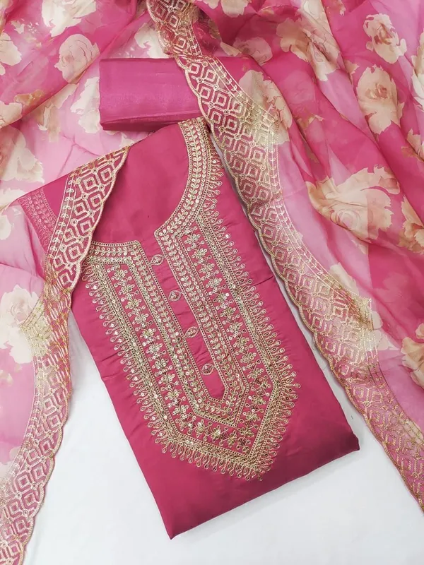 Pink_Silk_Embellished_Unstitched_Suit_Material_For_Women