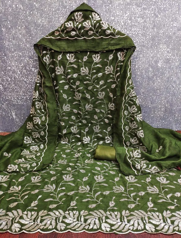Georgette_Festive_Floral_Embroidered_Dark_Green_Salwar_Suit_Material
