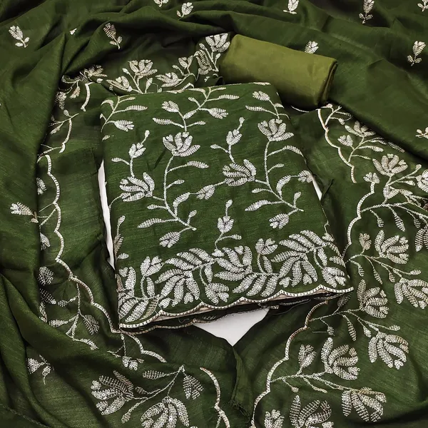 Georgette_Festive_Floral_Embroidered_Dark_Green_Salwar_Suit_Material