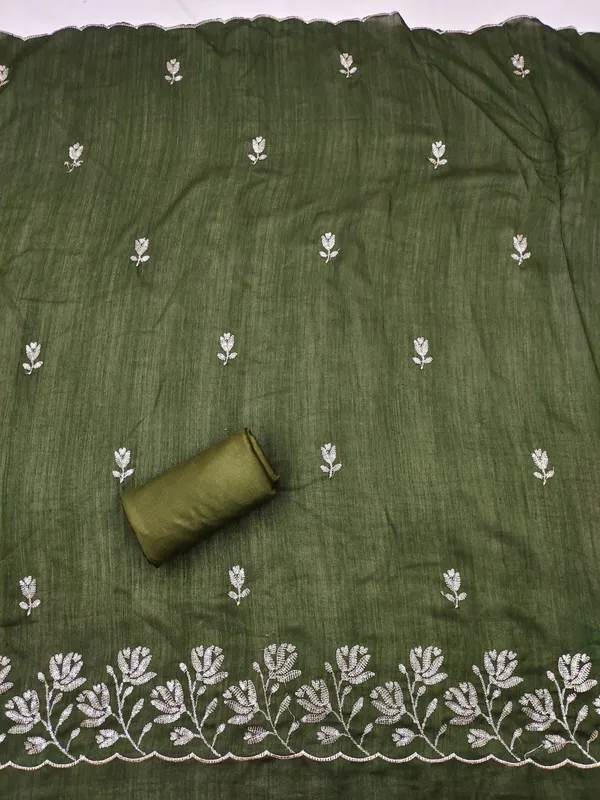 Georgette_Festive_Floral_Embroidered_Dark_Green_Salwar_Suit_Material