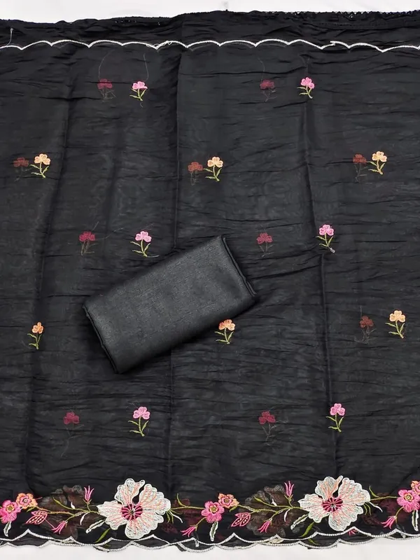 Black_Silk_Floral_Embroidered_Unstitched_Salwar_Suit_Material_For_Women