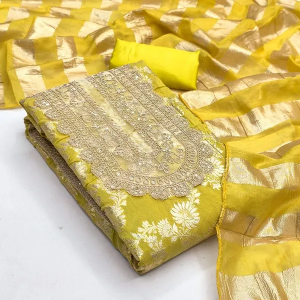 Silk_Festive_Floral_Brocade_Zari_Yellow_Salwar_Suit_Material