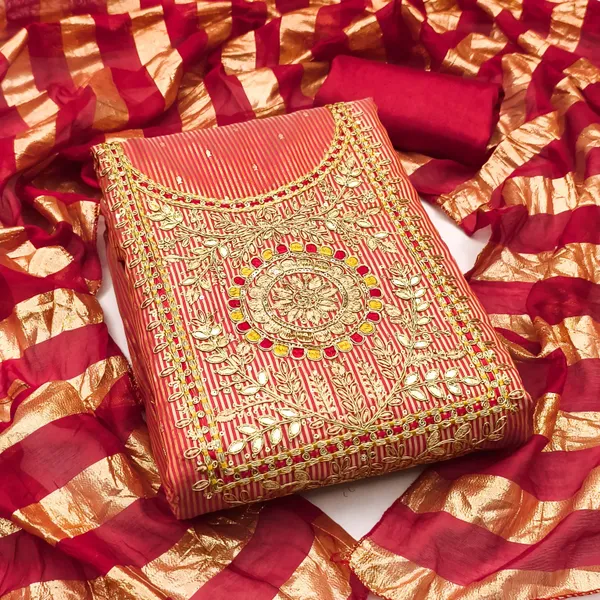 Red_Cotton_Blend_Embroidered_Salwar_Suit_Material_For_Women