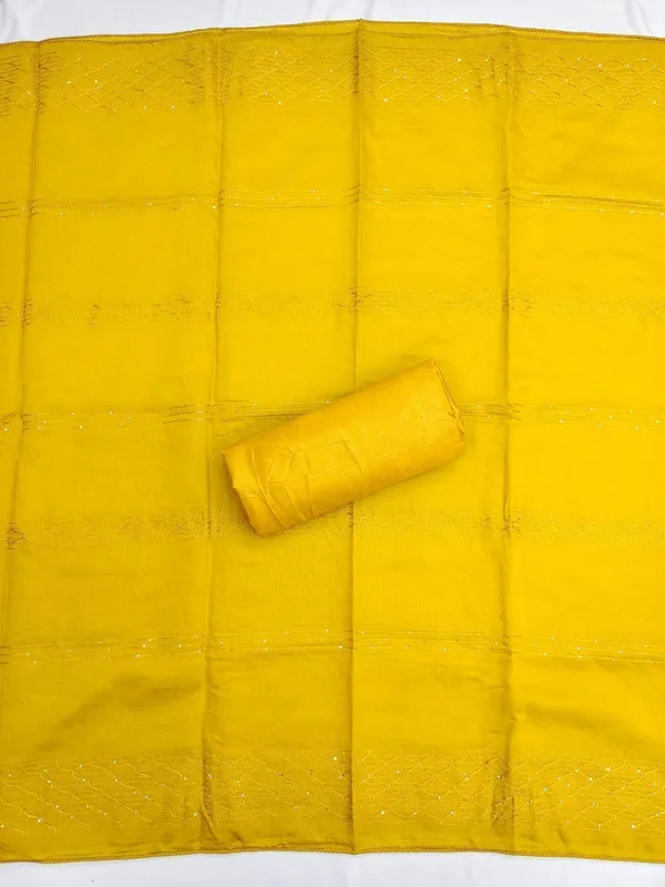 Yellow_Silk_Butti_Woven_Unstitched_Suit_Material_For_Women