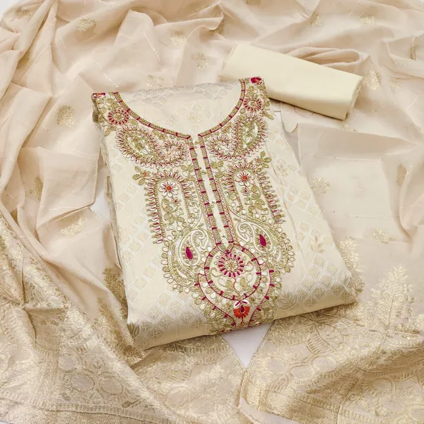 Beige_Cotton_Blend_Embroidered_Unstitched_Suit_Material_For_Women