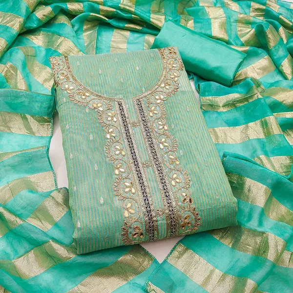 Cotton_Ethnic_Solid_Green_Unstitched_Suit_Material