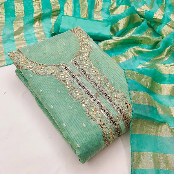 Cotton_Ethnic_Solid_Green_Unstitched_Suit_Material