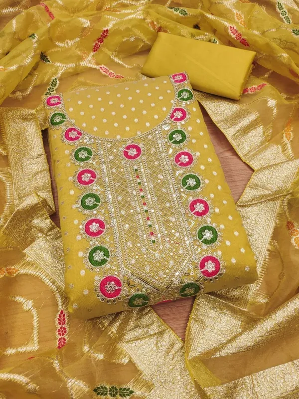 Cotton_Ethnic_Solid_Yellow_Suit_Material
