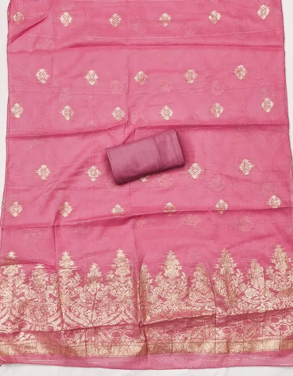 Pure_Silk_Festive_Printed_Pink_Kurta_And_Churidar_Material