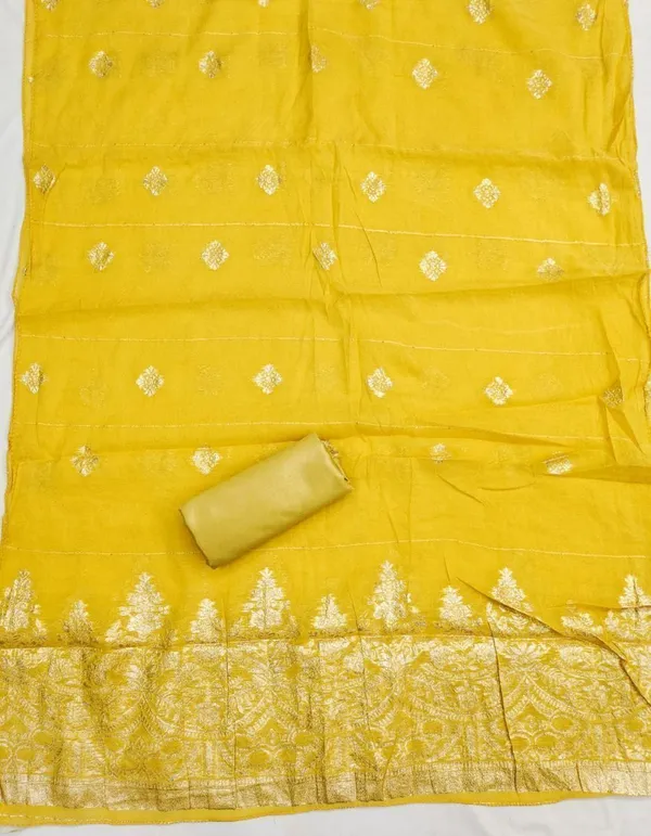 Yellow_Pure_Silk_Ombre_Unstitched_Kurta_And_Churidar_Material_For_Women