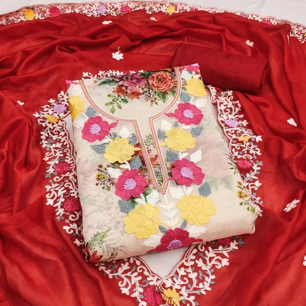 Red_Silk_Floral_Embroidered_Unstitched_Suit_Material_For_Women