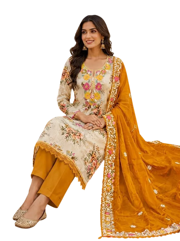 Yellow_Silk_Floral_Embroidered_Unstitched_Suit_Material_For_Women