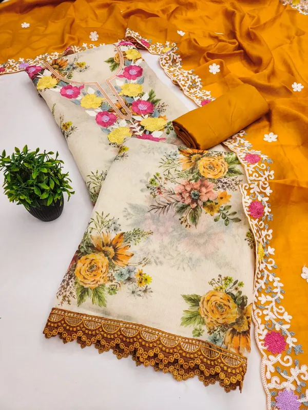 Yellow_Silk_Floral_Embroidered_Unstitched_Suit_Material_For_Women
