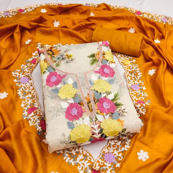 Yellow_Silk_Floral_Embroidered_Unstitched_Suit_Material_For_Women
