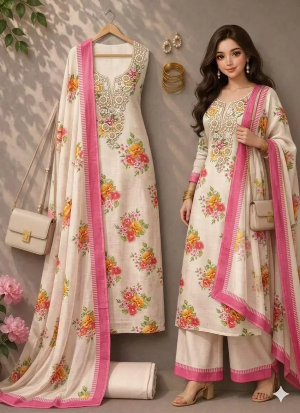Silk_Festive_Floral_Print_White_Suit_Material