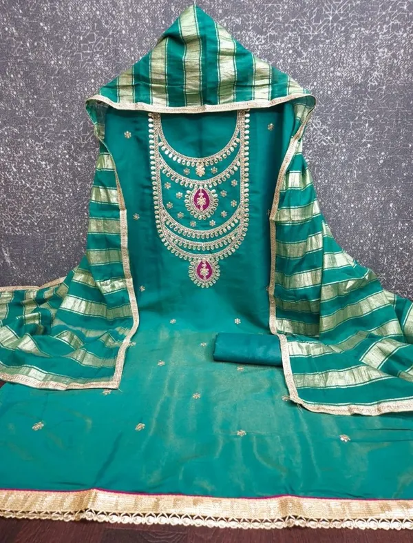 Silk_Festive_Embroidered_Green_Suit_Material