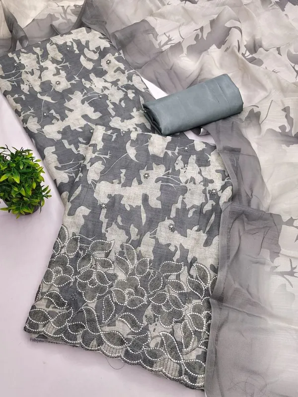 Silk_Ethnic_Floral_Print_Grey_Unstitched_Suit_Material