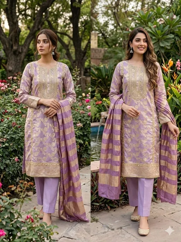 Purple_Silk_Floral_Printed_Salwar_Suit_Material_For_Women