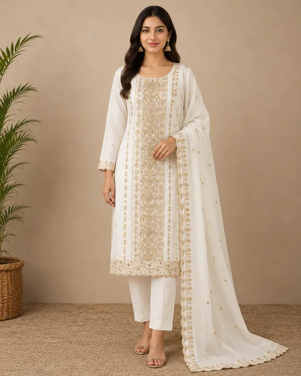 White_Silk_Blend_Printed_Unstitched_Suit_Material_For_Women