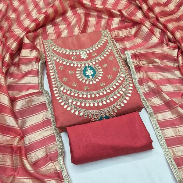 Silk_Festive_Embroidered_Orange_Suit_Material
