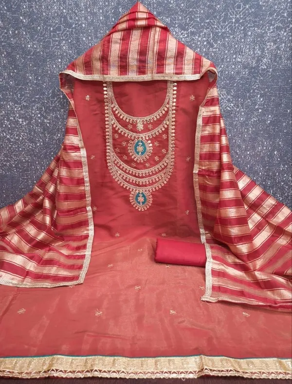 Silk_Festive_Embroidered_Orange_Suit_Material