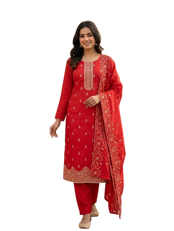 Pink_Silk_Chikankari_Embroidered_Unstitched_Suit_Material_For_Women