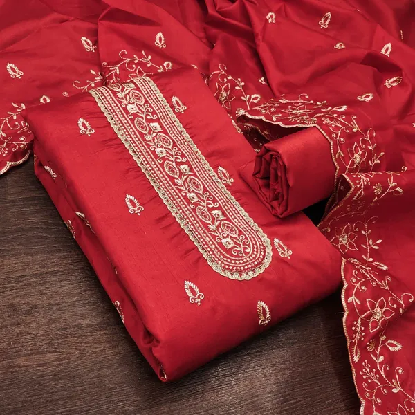 Pink_Silk_Chikankari_Embroidered_Unstitched_Suit_Material_For_Women