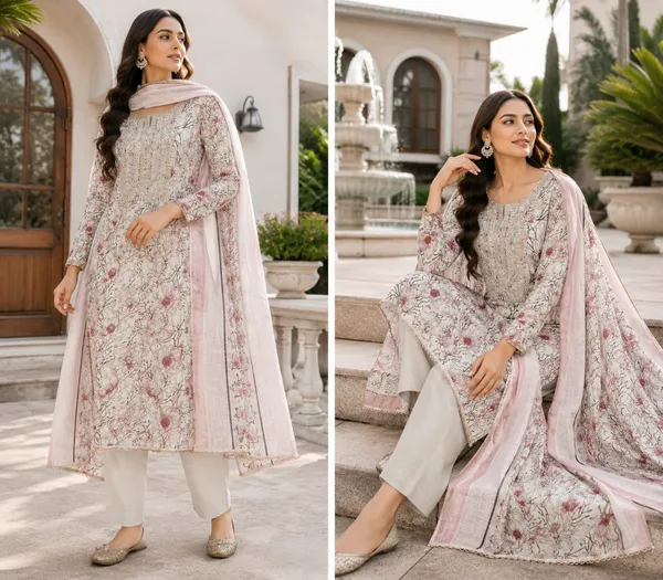 Silk_Festive_Floral_Print_Embroidered_Pink_Suit_Material