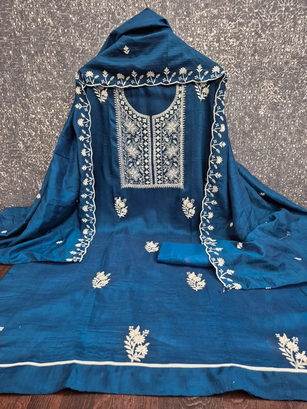 Premium_Blue_Chikankari_Embroidered_Suit_Material