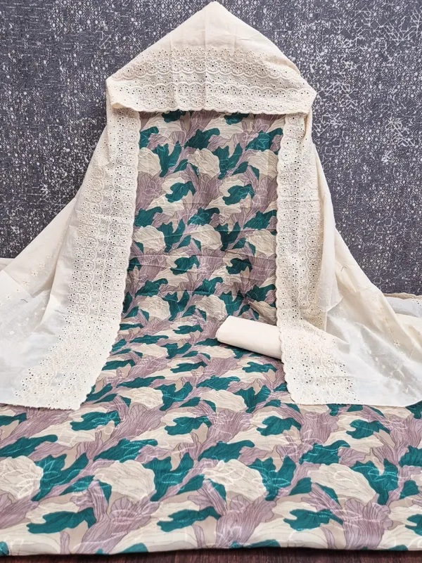 Cotton_Ethnic_Floral_Printed_Green_Suit_Material