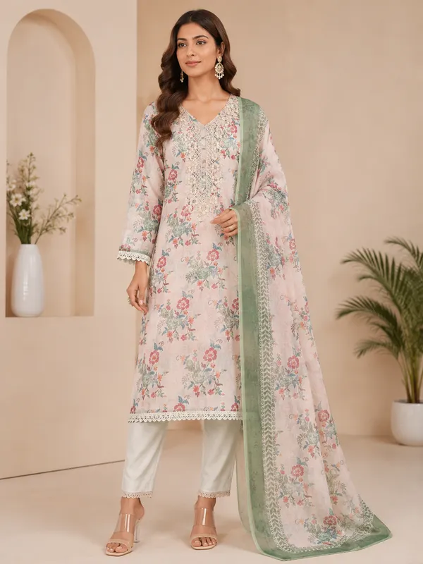 Green_Silk_Floral_Embroidered_Unstitched_Suit_Material_For_Women