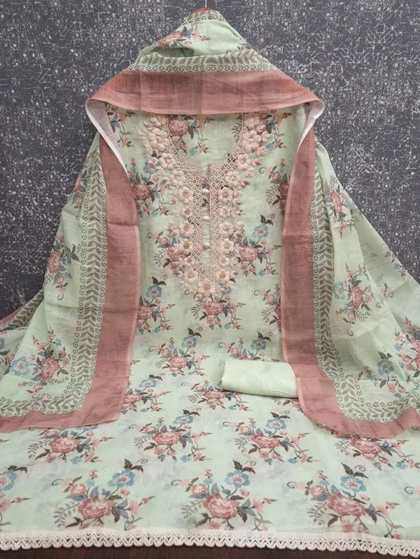 Silk_Festive_Floral_Embroidered_Brown_Suit_Material