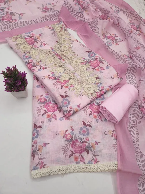 Pink_Silk_Floral_Embroidered_Unstitched_Suit_Material_For_Women