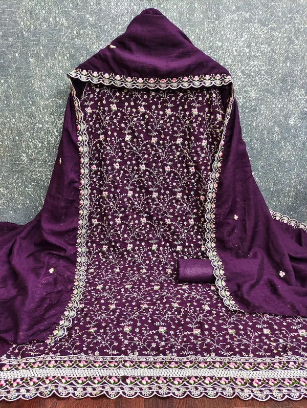 Silk_Festive_Floral_Embroidered_Purple_Suit_Material