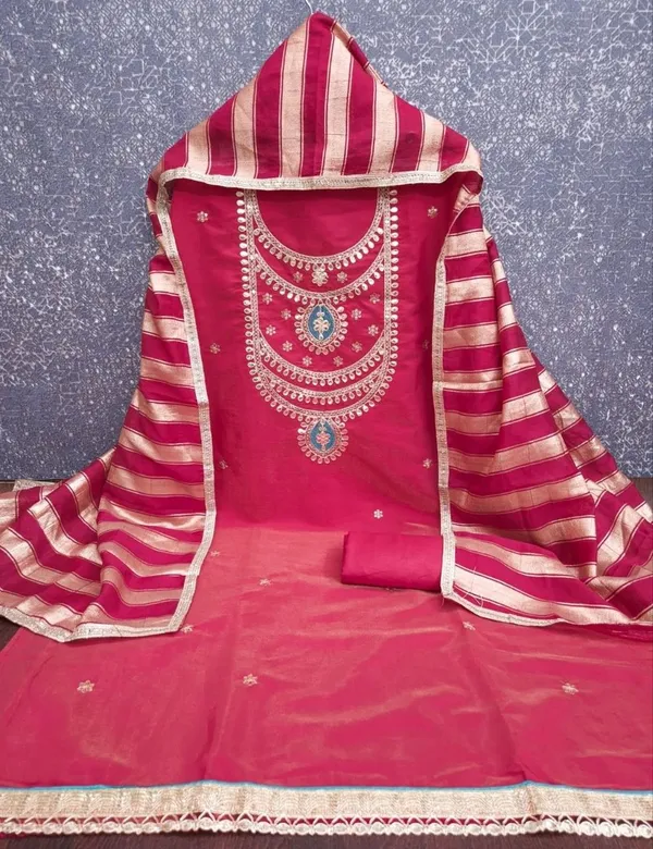 Red_Silk_Embroidered_Unstitched_Suit_Material_For_Women