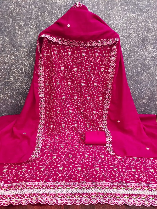 Red_Silk_Floral_Embroidered_Unstitched_Suit_Material_For_Women