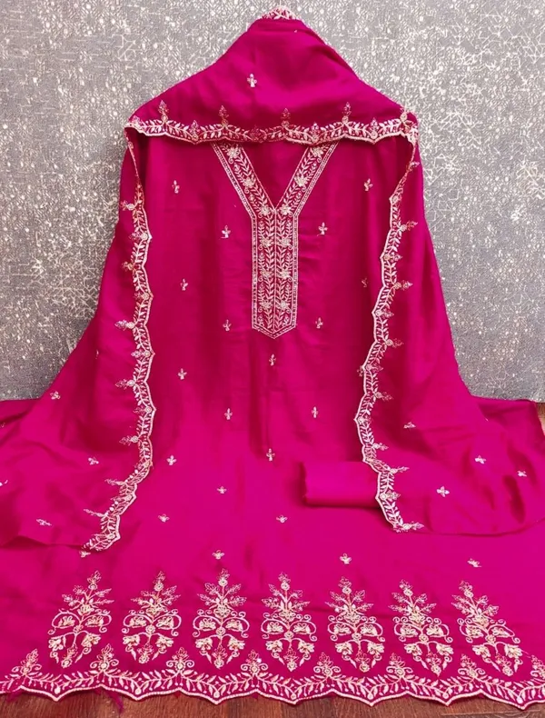 Silk_Festive_Embroidered_Red_Suit_Material