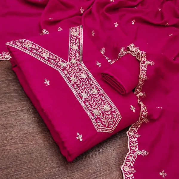 Silk_Festive_Embroidered_Red_Suit_Material