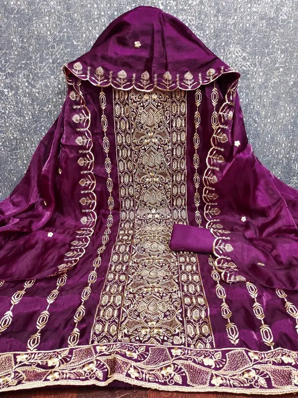 Silk_Festive_Printed_Purple_Suit_Material