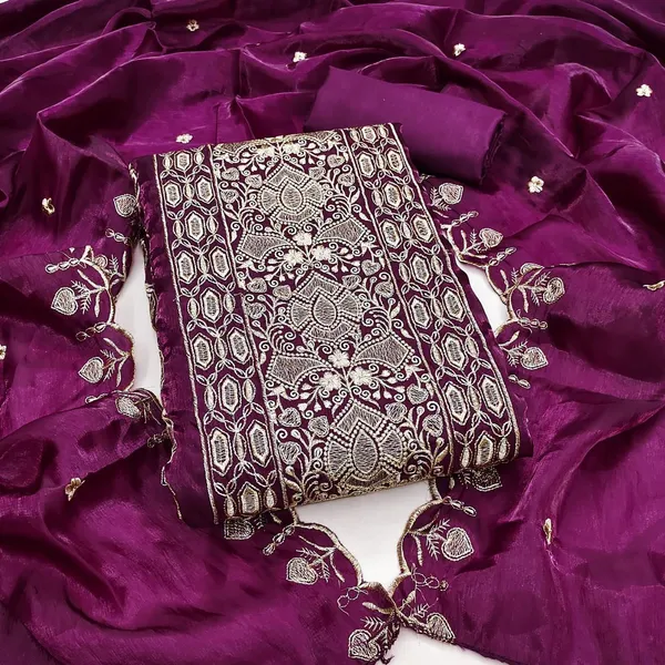 Silk_Festive_Printed_Purple_Suit_Material
