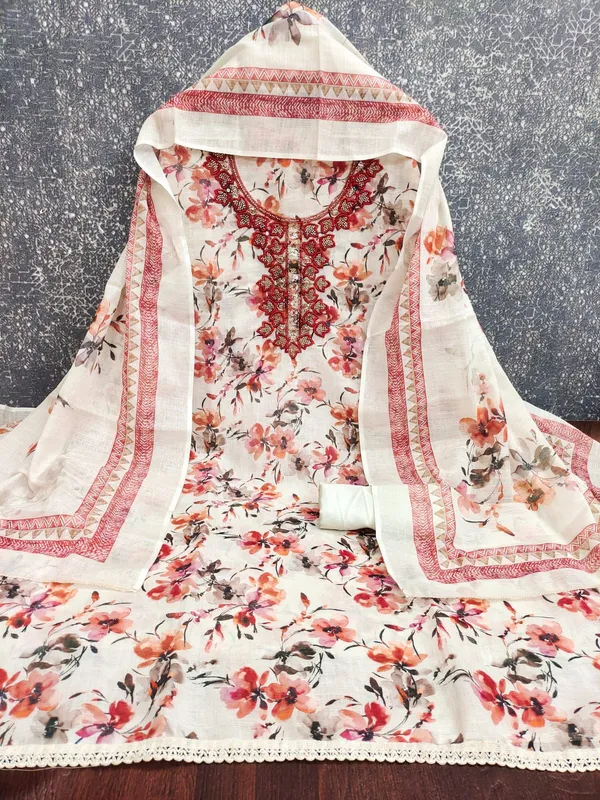 Unstitched_Suit_Material_-_White_&_Red_Floral_Designer_Suit_Set_(Top,_Botton_and_Dupatta)