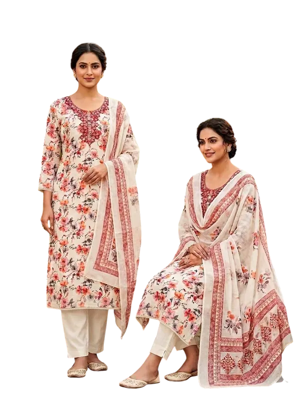 Unstitched_Suit_Material_-_White_&_Red_Floral_Designer_Suit_Set_(Top,_Botton_and_Dupatta)