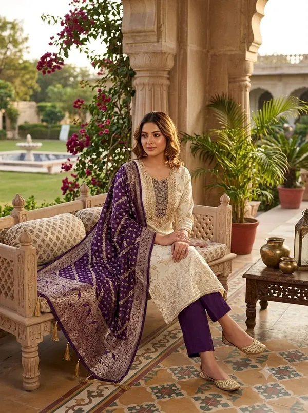 Purple_Banarasi_Jacquard_Woven_Unstitched_Suit_Material_For_Women