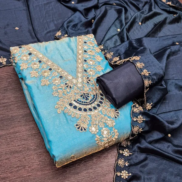 Blue_Silk_Embroidered_Unstitched_Salwar_Suit_Material_For_Women