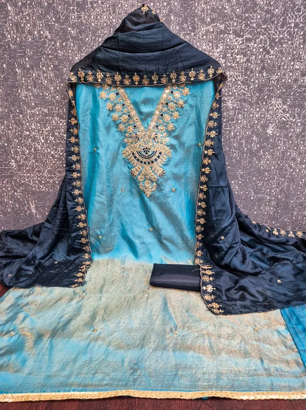 Blue_Silk_Embroidered_Unstitched_Salwar_Suit_Material_For_Women