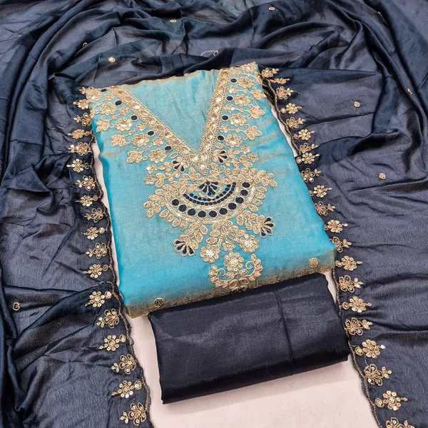 Blue_Silk_Embroidered_Unstitched_Salwar_Suit_Material_For_Women