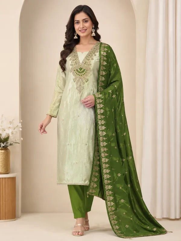 Green_Silk_Embroidered_Unstitched_Suit_Material_For_Women