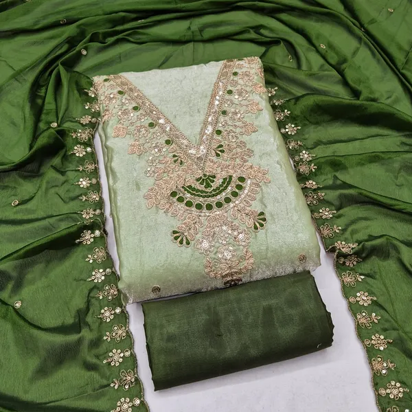 Green_Silk_Embroidered_Unstitched_Suit_Material_For_Women