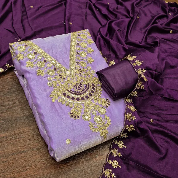 Purple_Silk_Embroidered_Unstitched_Salwar_Suit_Material_For_Women